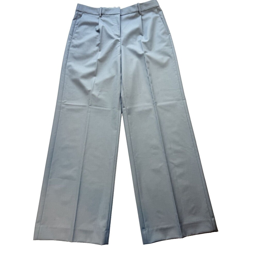 J.Crew Blue Wide Leg Trouser Pants High Rise Dress Pants NWT